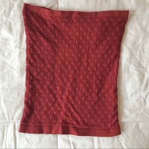 Free People honey tube top in scarlett color
